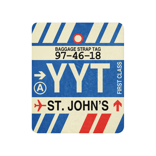 Travel Gift Sherpa Blanket • YYT St. John's • YHM Designs - Image 01