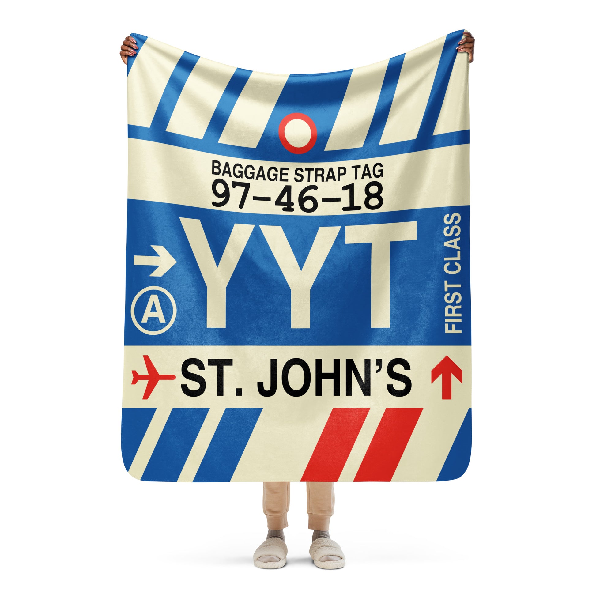 Travel Gift Sherpa Blanket • YYT St. John's • YHM Designs - Image 05