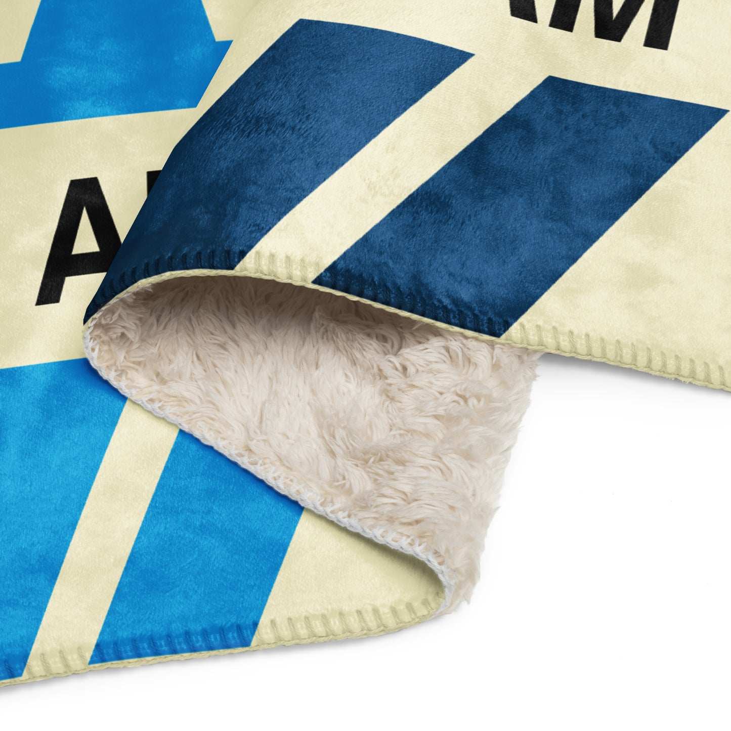 Travel Gift Sherpa Blanket • AMS Amsterdam • YHM Designs - Image 09