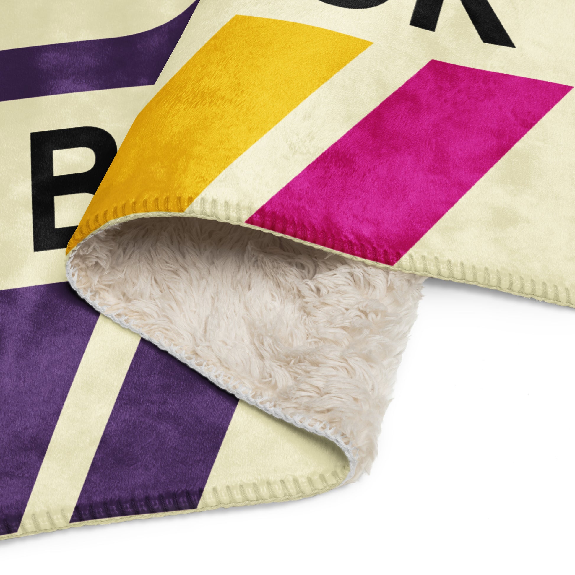 Travel Gift Sherpa Blanket • BKK Bangkok • YHM Designs - Image 09
