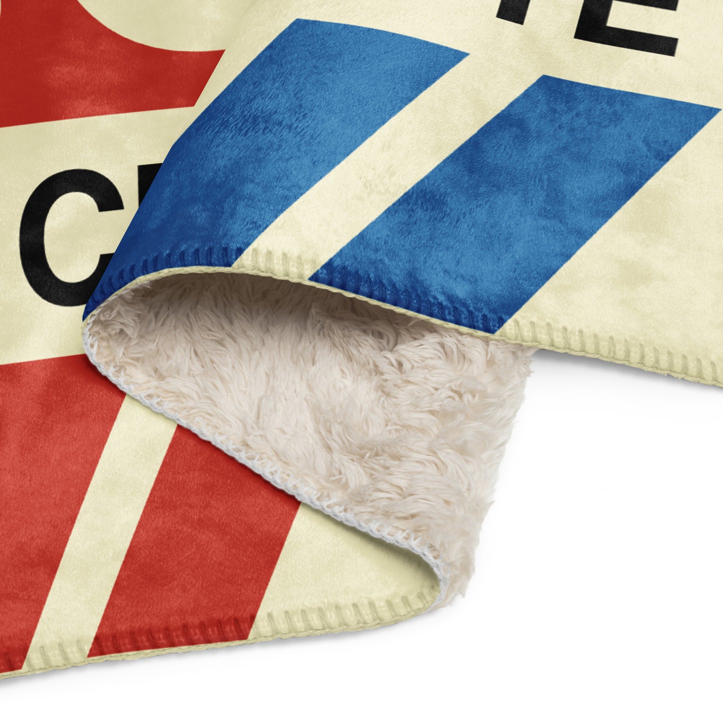 Travel Gift Sherpa Blanket • CLT Charlotte • YHM Designs - Image 09