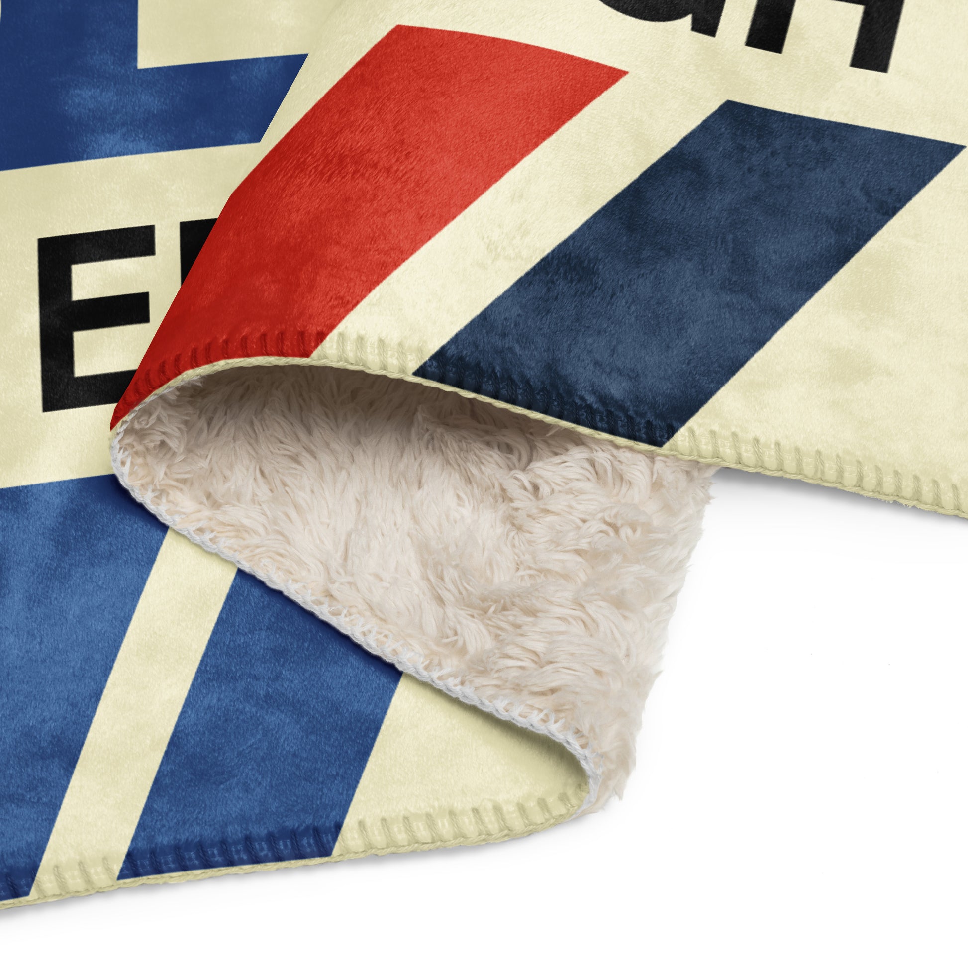 Travel Gift Sherpa Blanket • EDI Edinburgh Souvenir • YHM Designs - Image 09