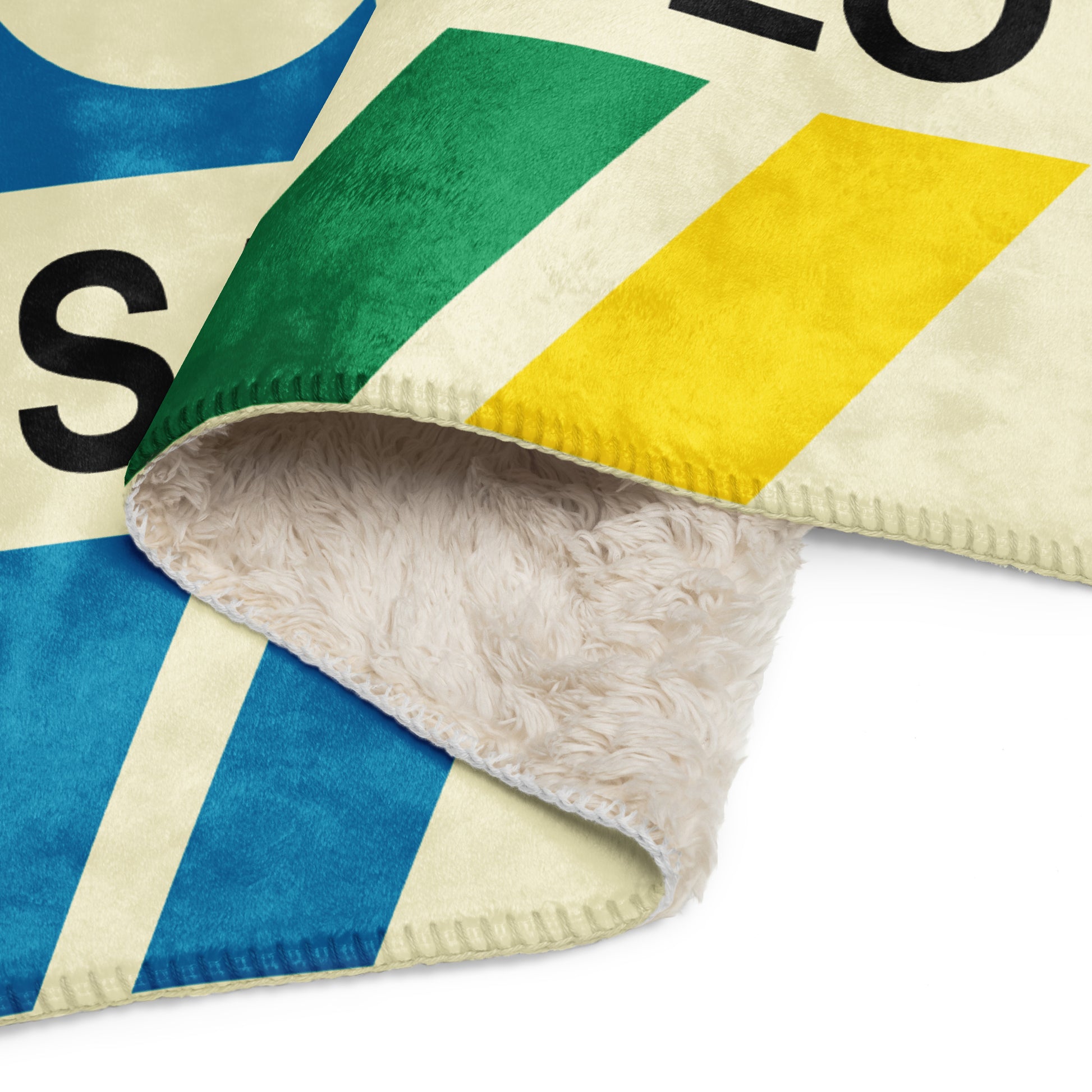 Travel Gift Sherpa Blanket • GRU Sao Paulo • YHM Designs - Image 09