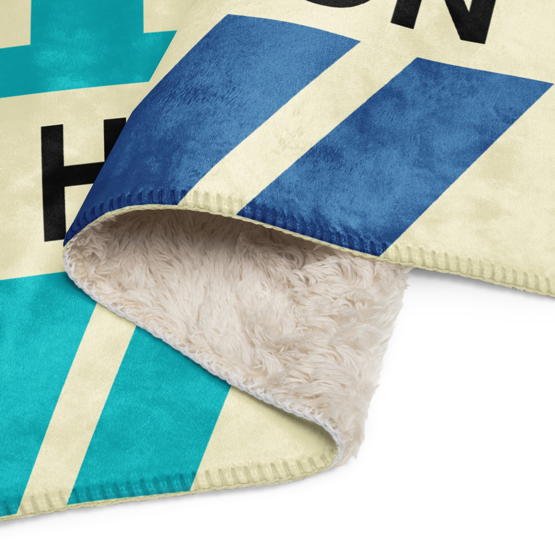 Travel Gift Sherpa Blanket • HOU Houston • YHM Designs - Image 09
