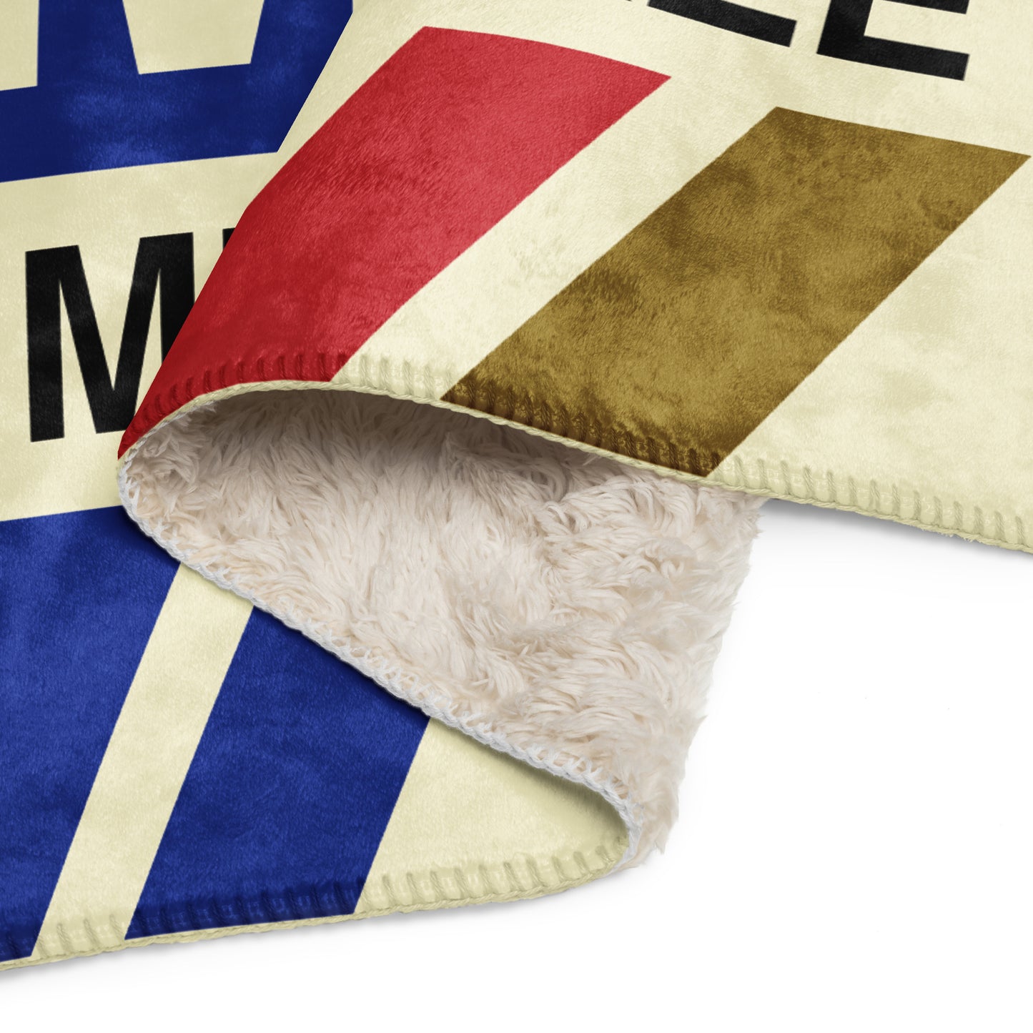 Travel Gift Sherpa Blanket • MKE Milwaukee • YHM Designs - Image 09