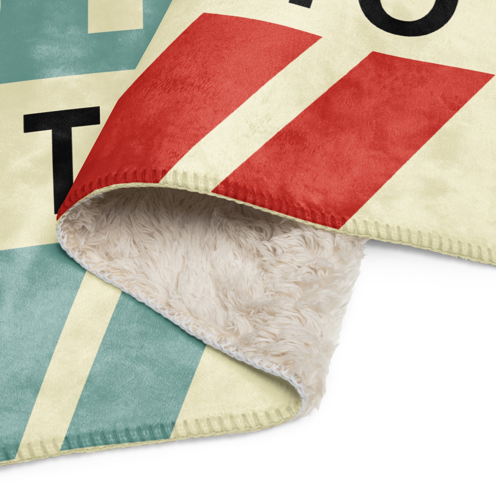Travel Gift Sherpa Blanket • YYZ Toronto • YHM Designs - Image 09
