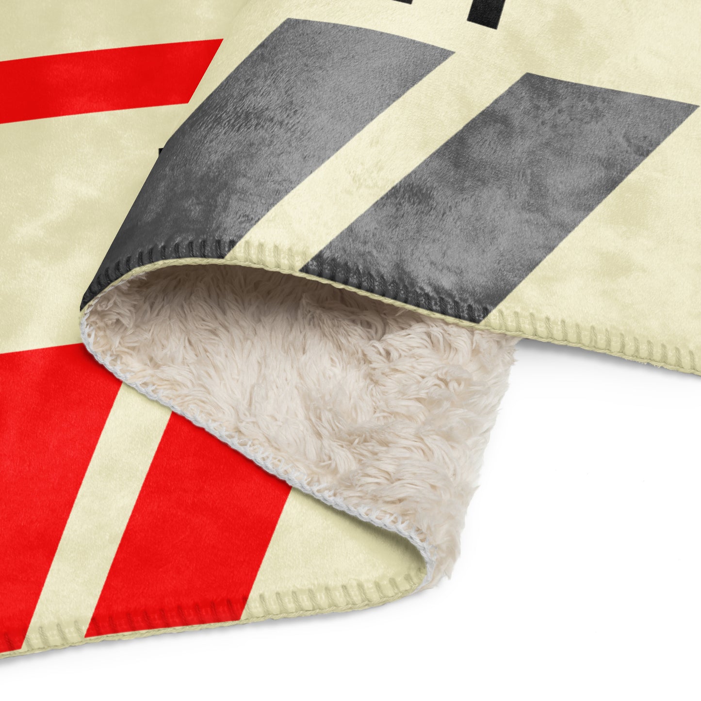 Travel Gift Sherpa Blanket • ZRH Zurich • YHM Designs - Image 09