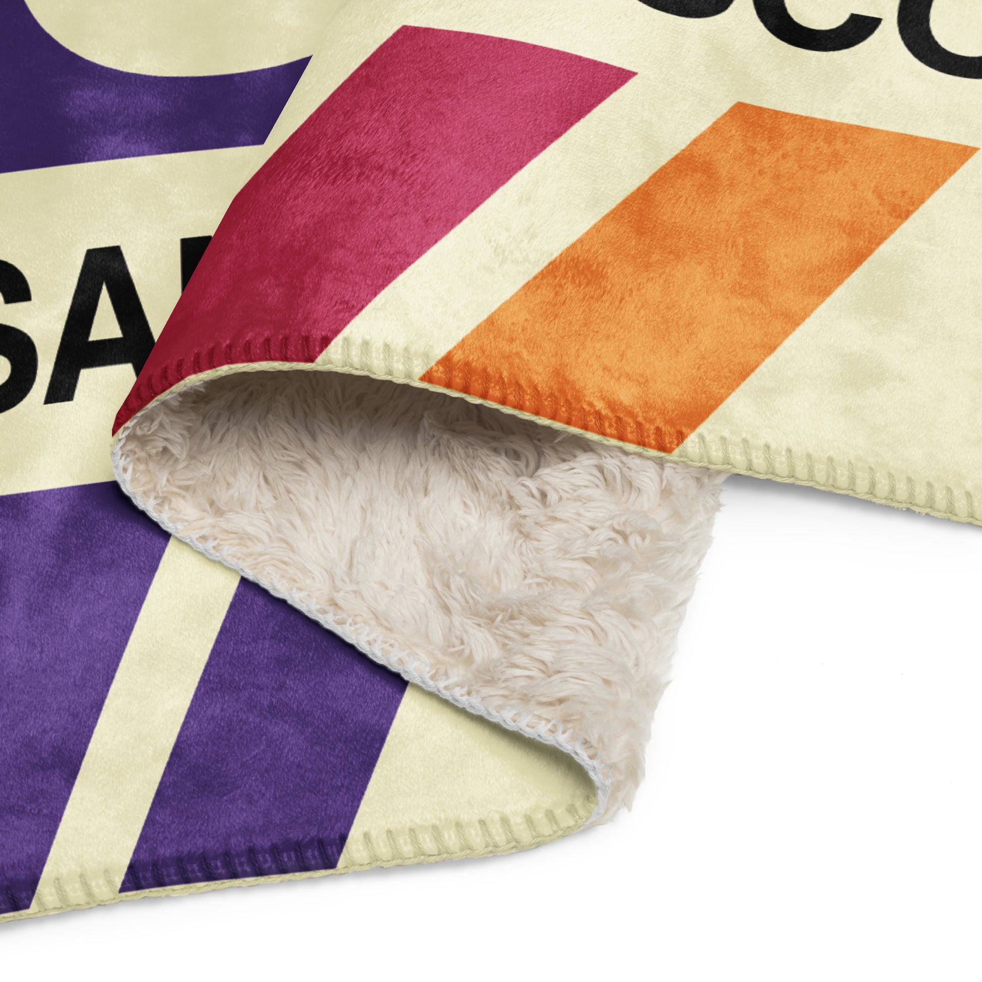 Travel Gift Sherpa Blanket • SFO San Francisco • YHM Designs - Image 09