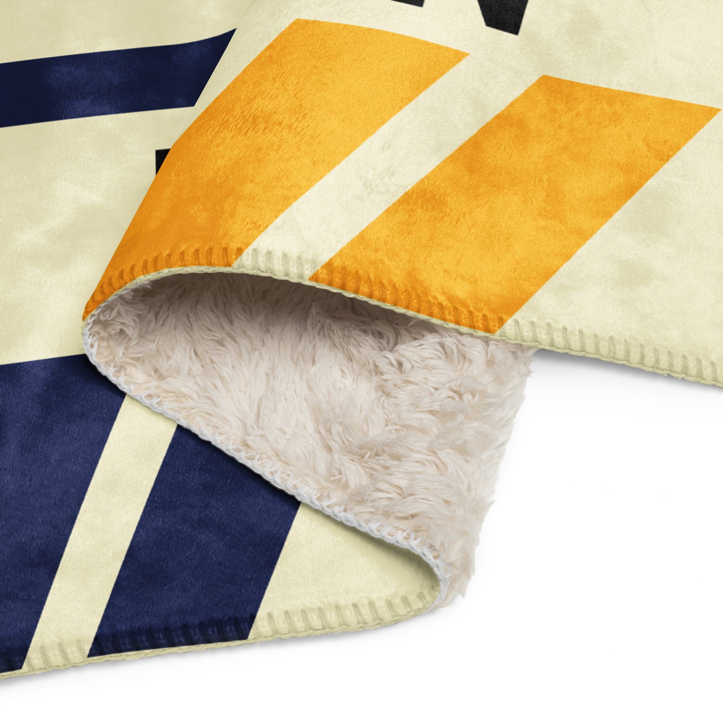 BER Berlin Sherpa Throw Blanket • Jet Age Baggage Tag Design • YHM Designs - Image 10