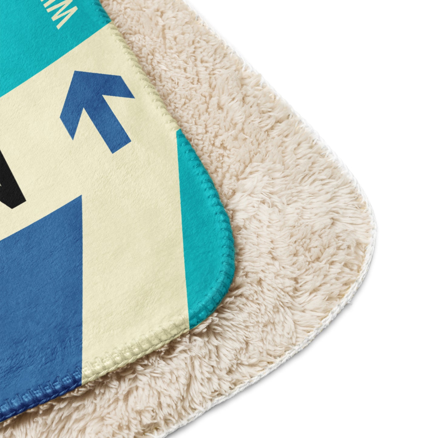 Travel Gift Sherpa Blanket • HOU Houston • YHM Designs - Image 10