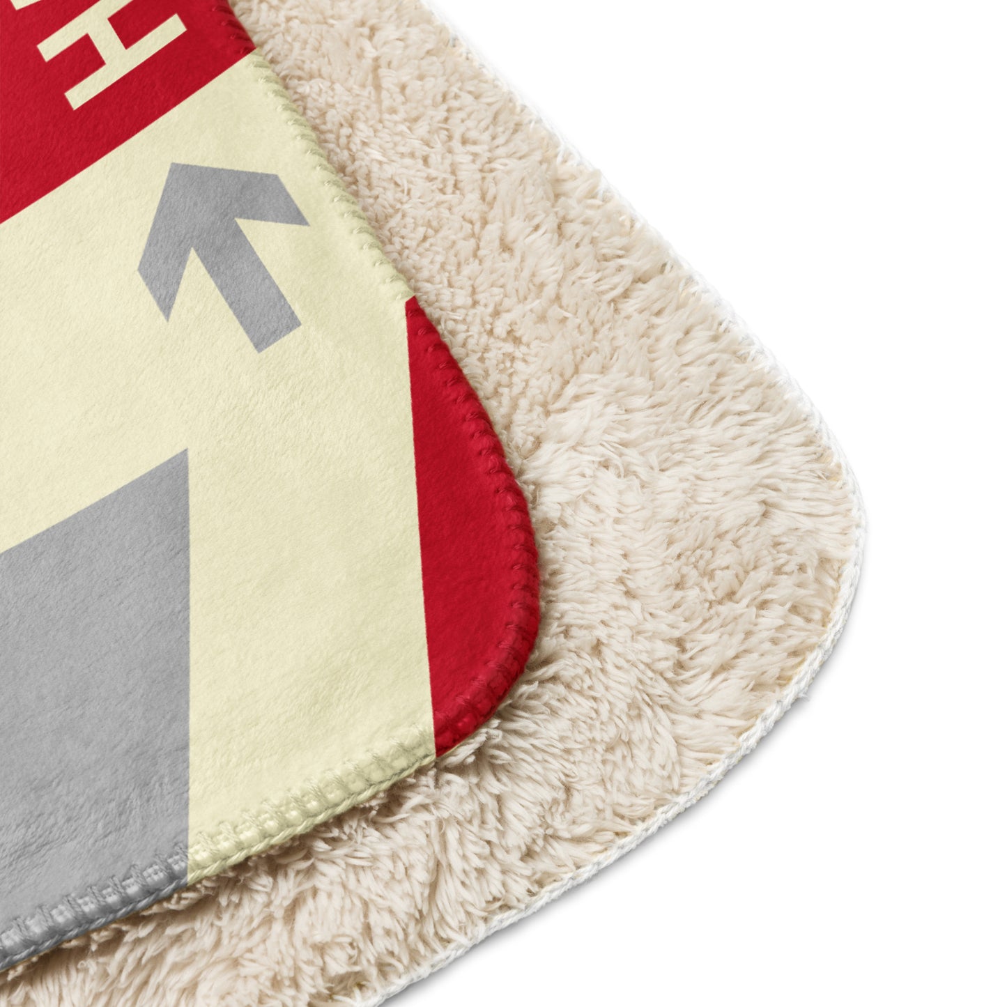 HND Tokyo Sherpa Blanket • Jet Age Baggage Tag Design • YHM Designs - Image 10