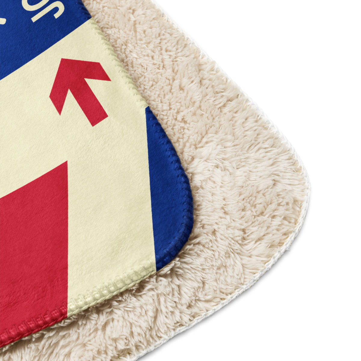 HAV Havana Sherpa Throw Blanket • Jet Age Baggage Tag Design • YHM Designs - Image 11