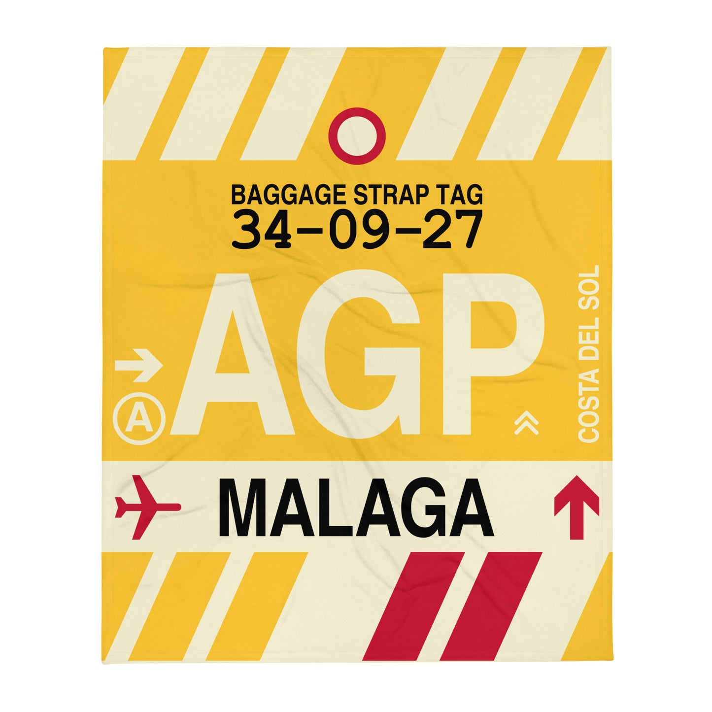 Travel Gift Throw Blanket • AGP Malaga • YHM Designs - Image 01