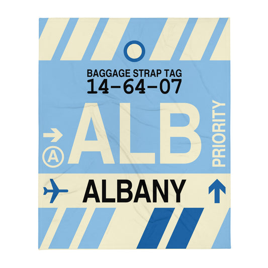 Travel Gift Throw Blanket • ALB Albany • YHM Designs - Image 01