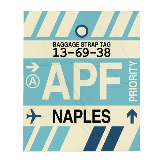 Travel Gift Throw Blanket • APF Naples • YHM Designs - Image 01