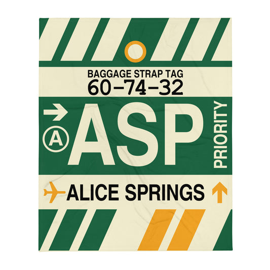 Travel Gift Throw Blanket • ASP Alice Springs • YHM Designs - Image 01
