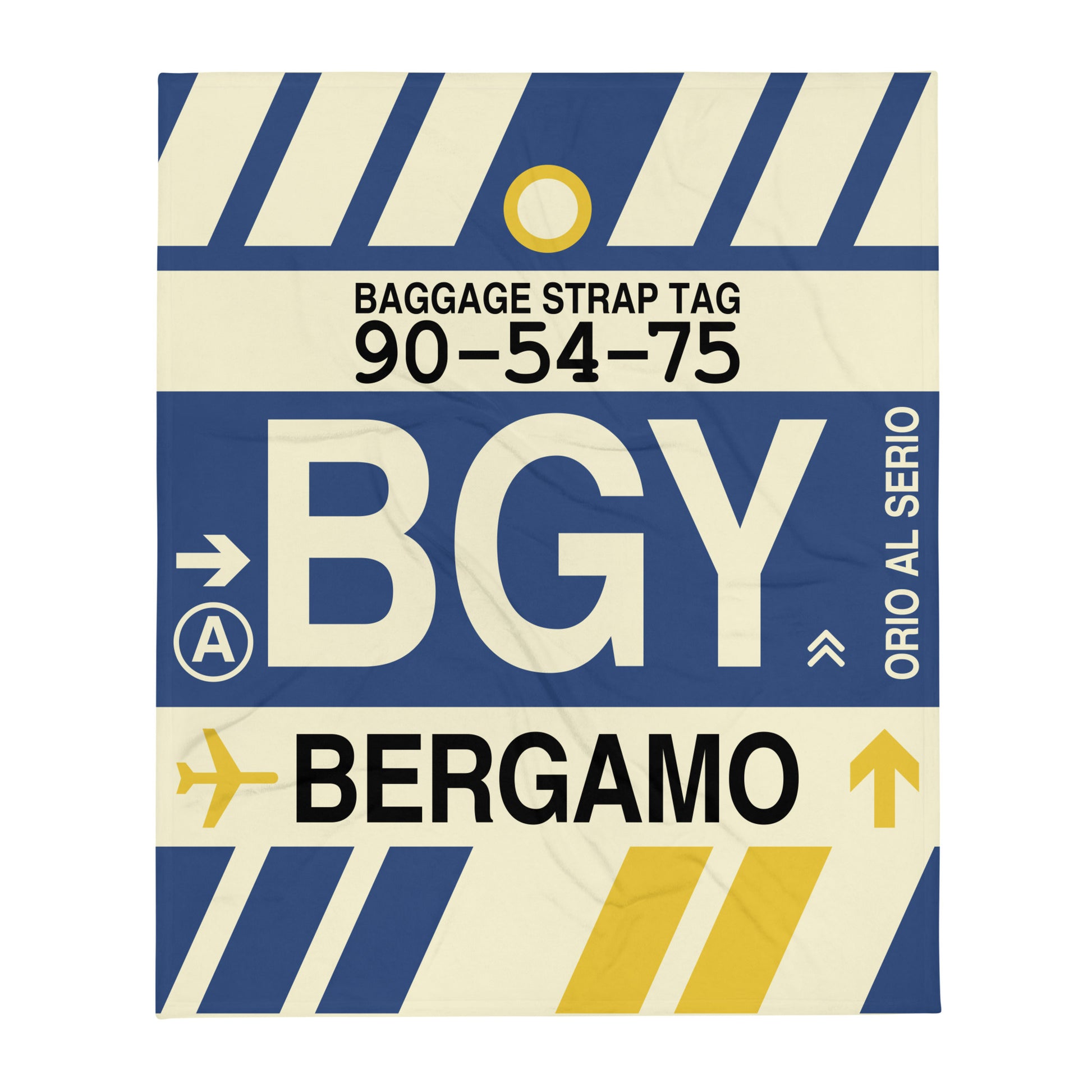 Travel Gift Throw Blanket • BGY Bergamo • YHM Designs - Image 01