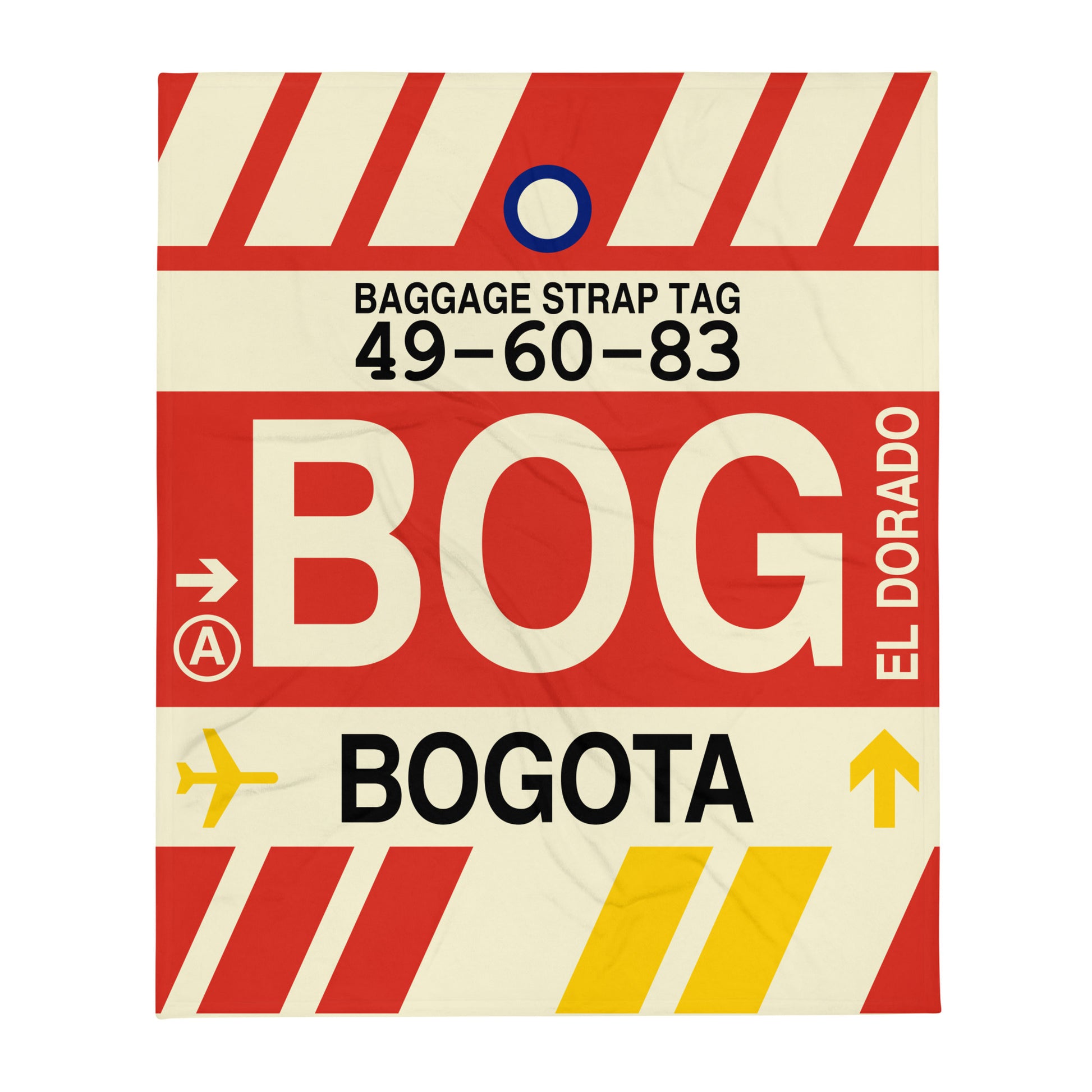 Travel Gift Throw Blanket • BOG Bogota Souvenir • YHM Designs - Image 01