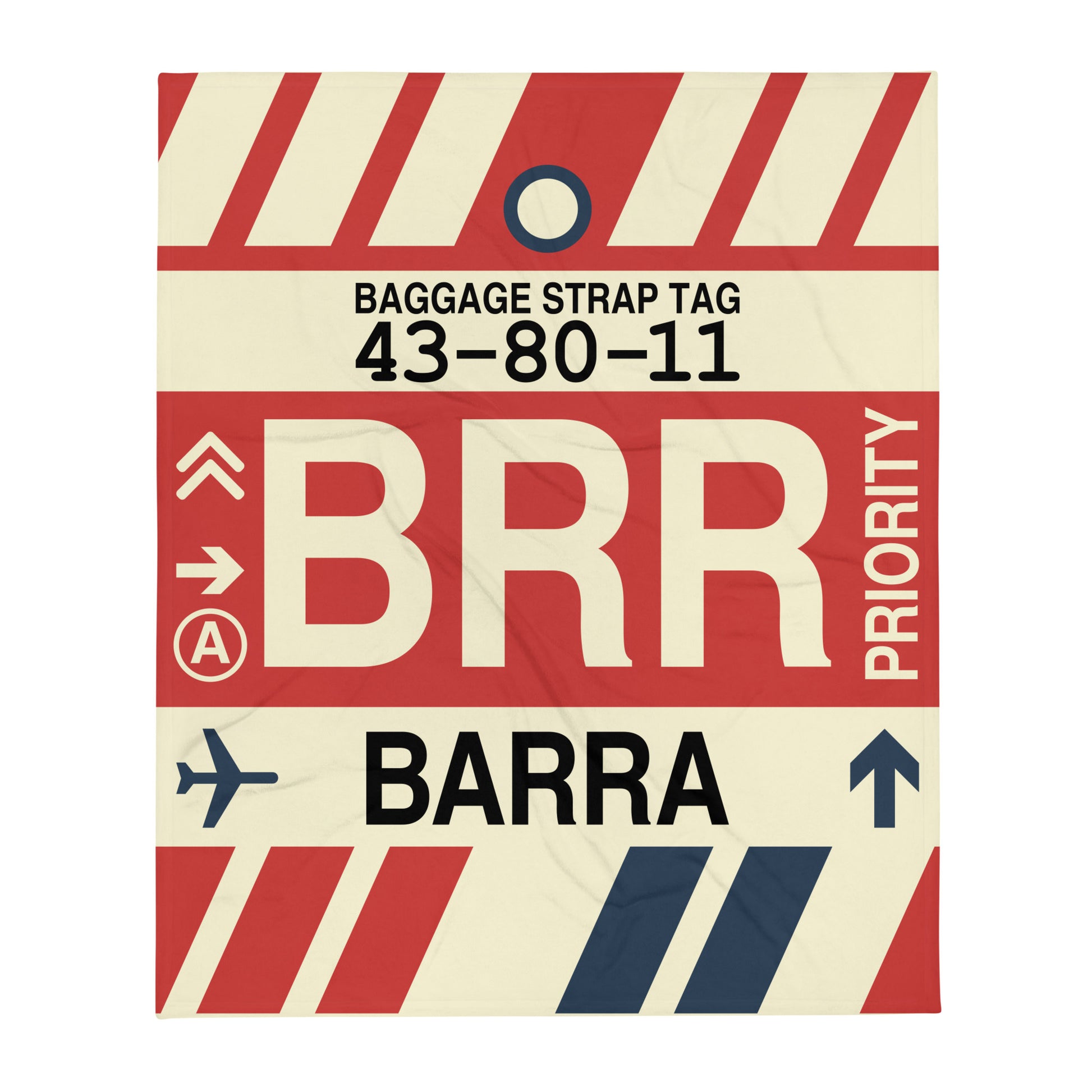 Travel Gift Throw Blanket • BRR Barra Souvenir • YHM Designs - Image 01
