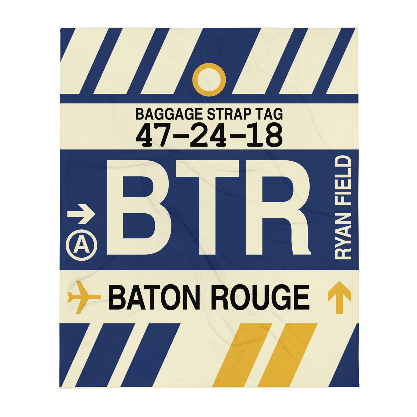 Travel Gift Throw Blanket • BTR Baton Rouge • YHM Designs - Image 01