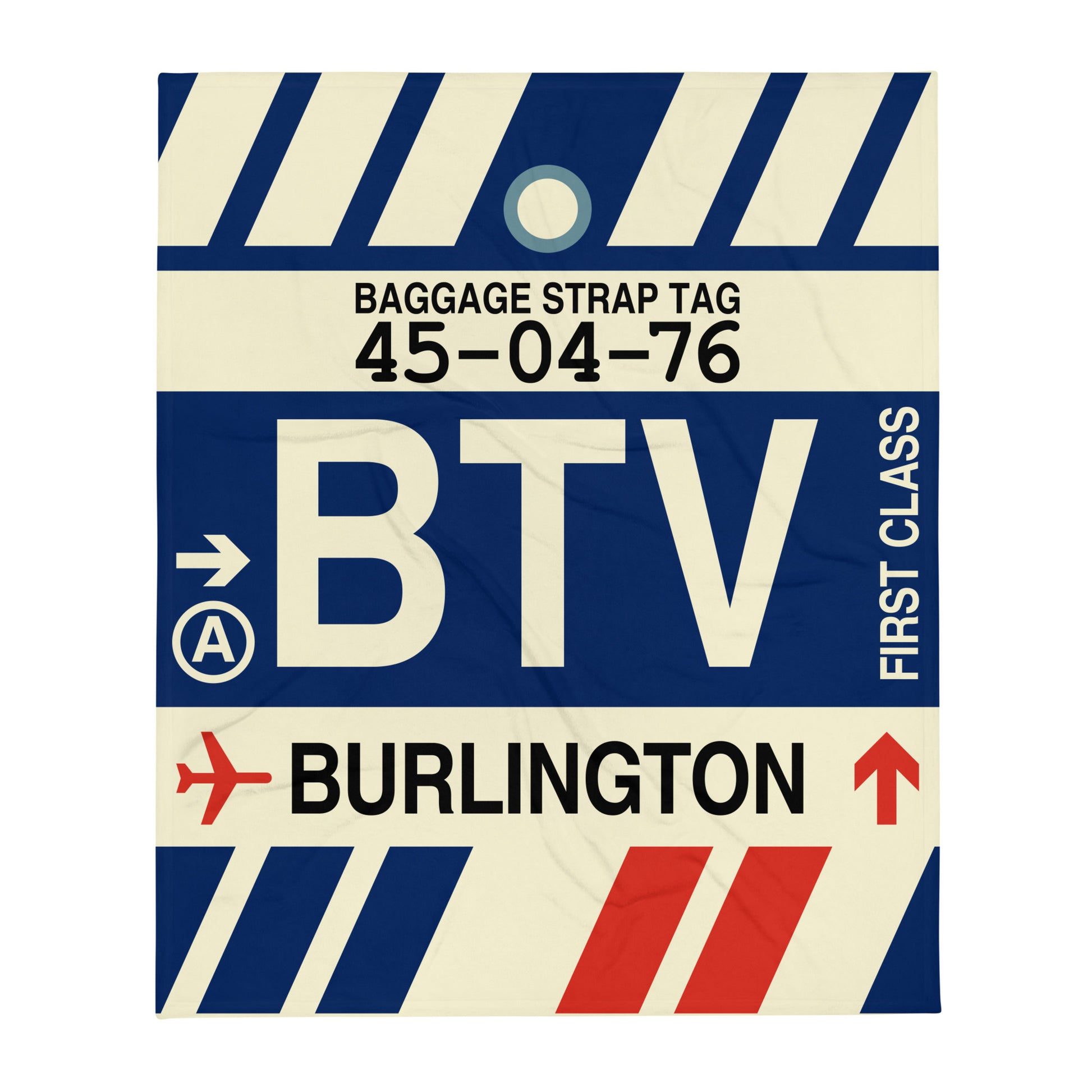 Travel Gift Throw Blanket • BTV Burlington • YHM Designs - Image 01