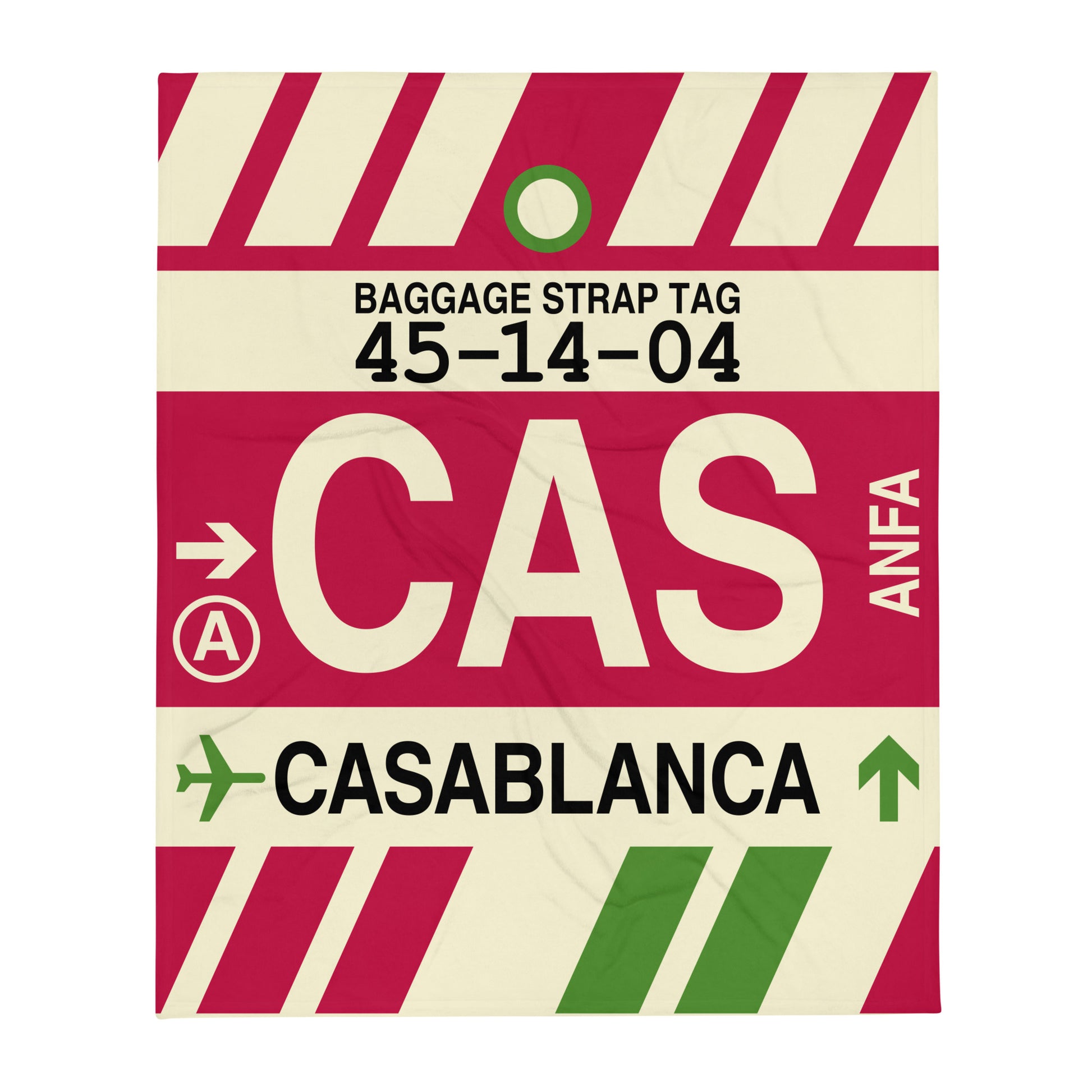 Travel Gift Throw Blanket • CAS Casablanca Souvenir • YHM Designs - Image 01