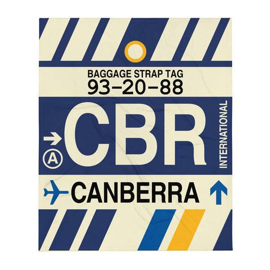 Travel Gift Throw Blanket • CBR Canberra • YHM Designs - Image 01