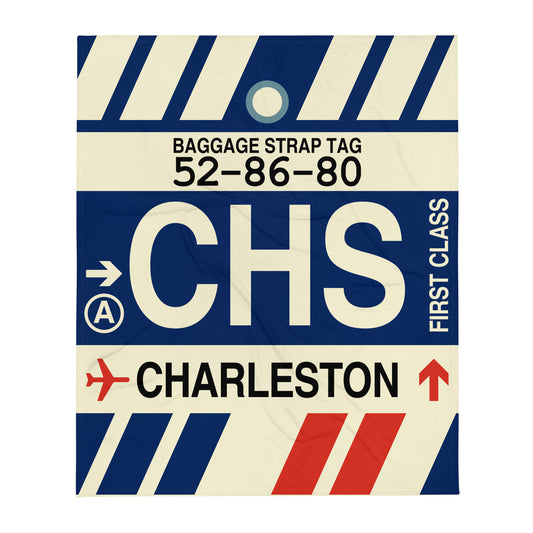 Travel Gift Throw Blanket • CHS Charleston • YHM Designs - Image 01