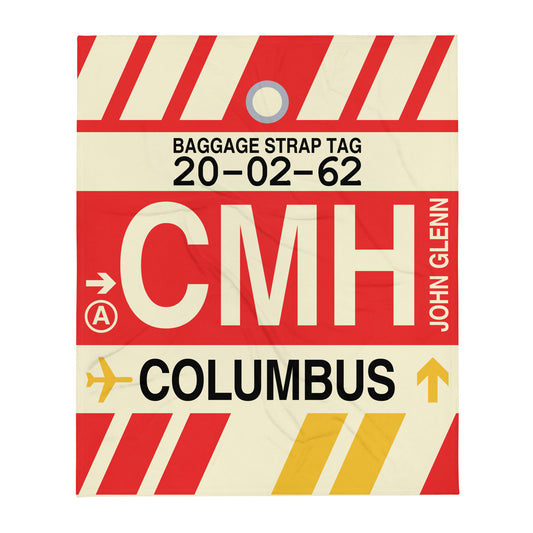 Travel Gift Throw Blanket • CMH Columbus • YHM Designs - Image 01
