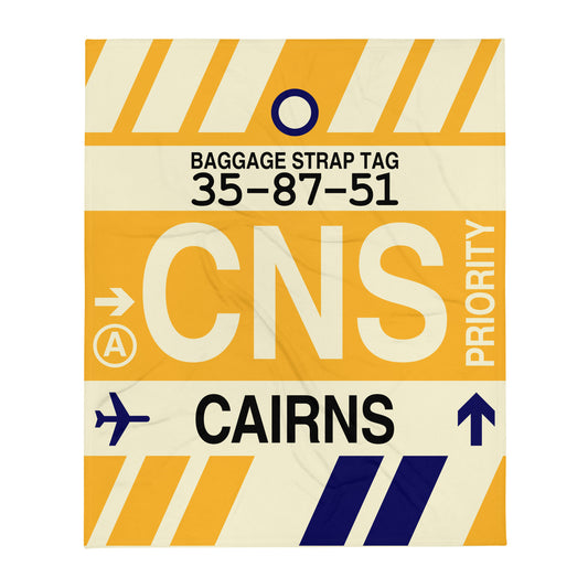 Travel Gift Throw Blanket • CNS Cairns • YHM Designs - Image 01