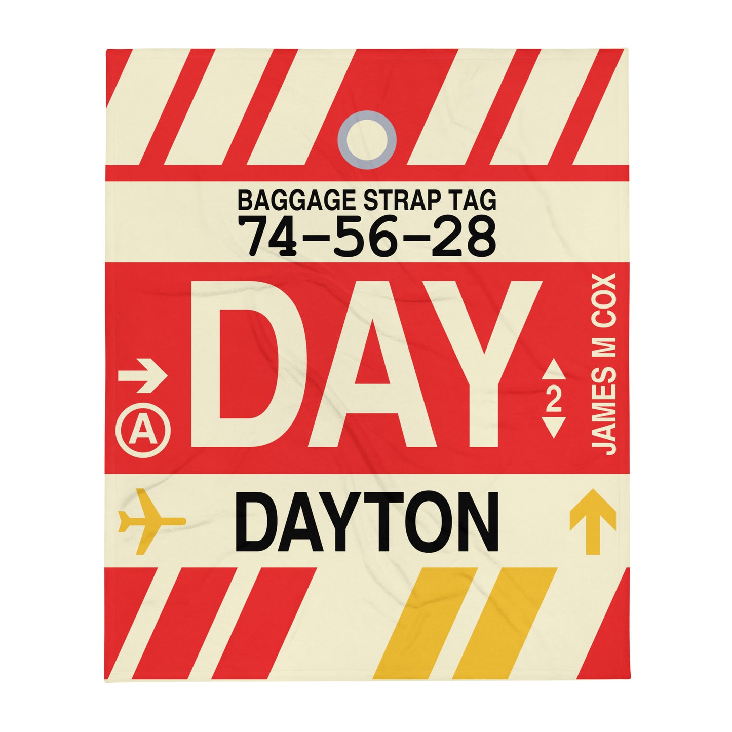 Travel Gift Throw Blanket • DAY Dayton • YHM Designs - Image 01