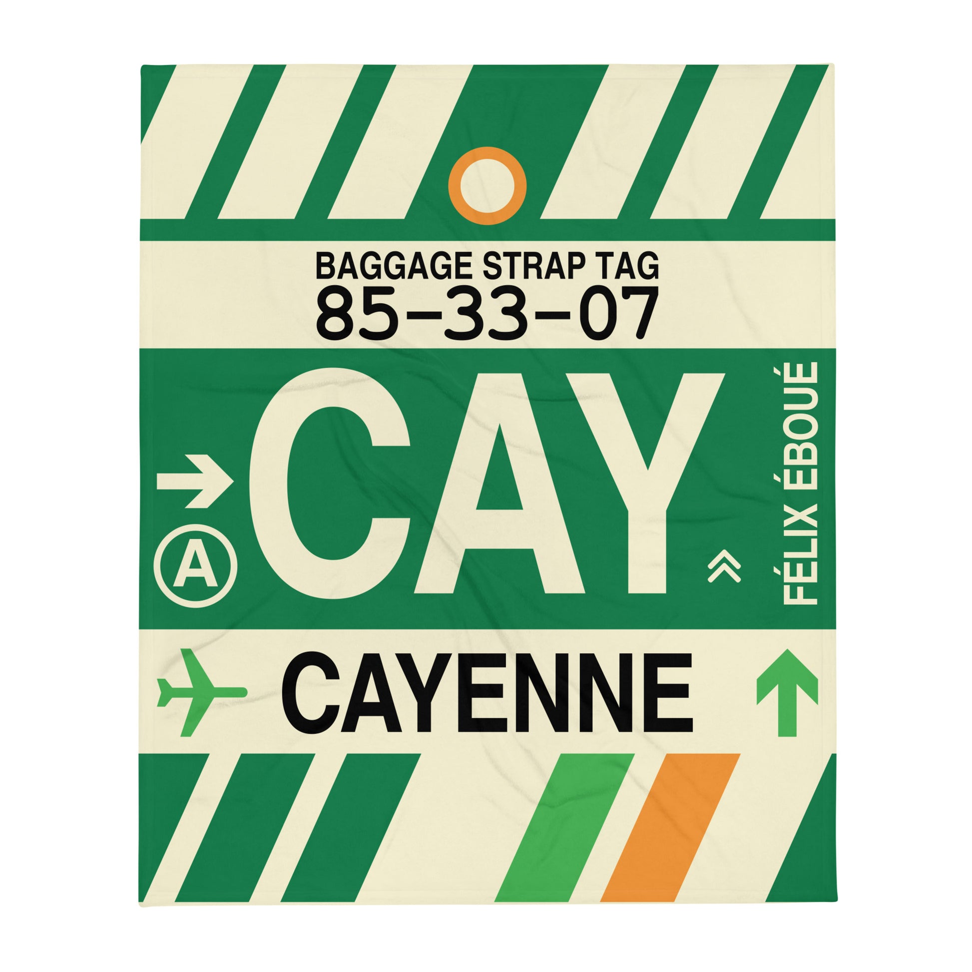 Travel Gift Throw Blanket • CAY Cayenne Souvenir • YHM Designs - Image 01