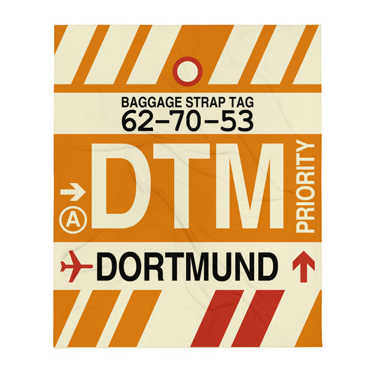 Travel Gift Throw Blanket • DTM Dortmund • YHM Designs - Image 01