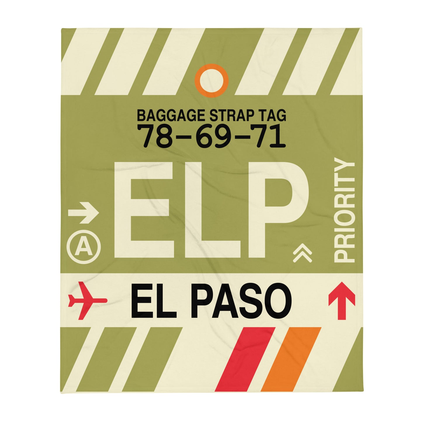Travel Gift Throw Blanket • ELP El Paso • YHM Designs - Image 01