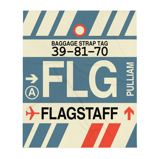 Travel Gift Throw Blanket • FLG Flagstaff • YHM Designs - Image 01