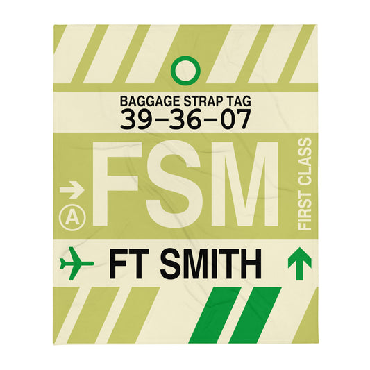 Travel Gift Throw Blanket • FSM Fort Smith • YHM Designs - Image 01