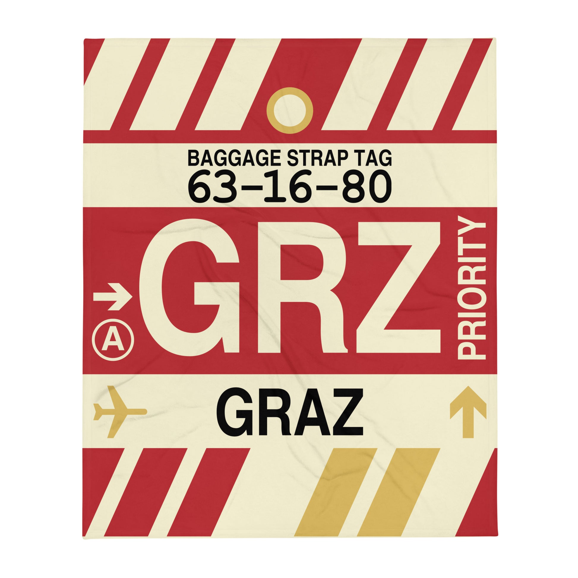 Travel Gift Throw Blanket • GRZ Graz Souvenir • YHM Designs - Image 01