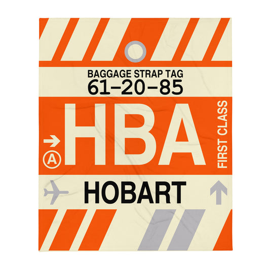 Travel Gift Throw Blanket • HBA Hobart • YHM Designs - Image 01