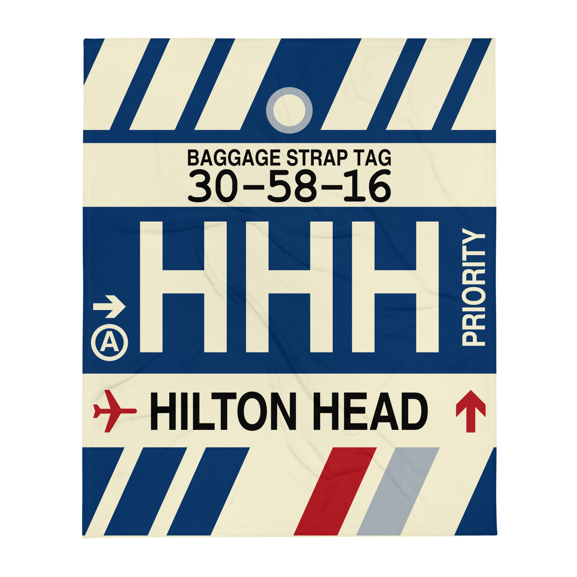 Travel Gift Throw Blanket • HHH Hilton Head Island • YHM Designs - Image 01