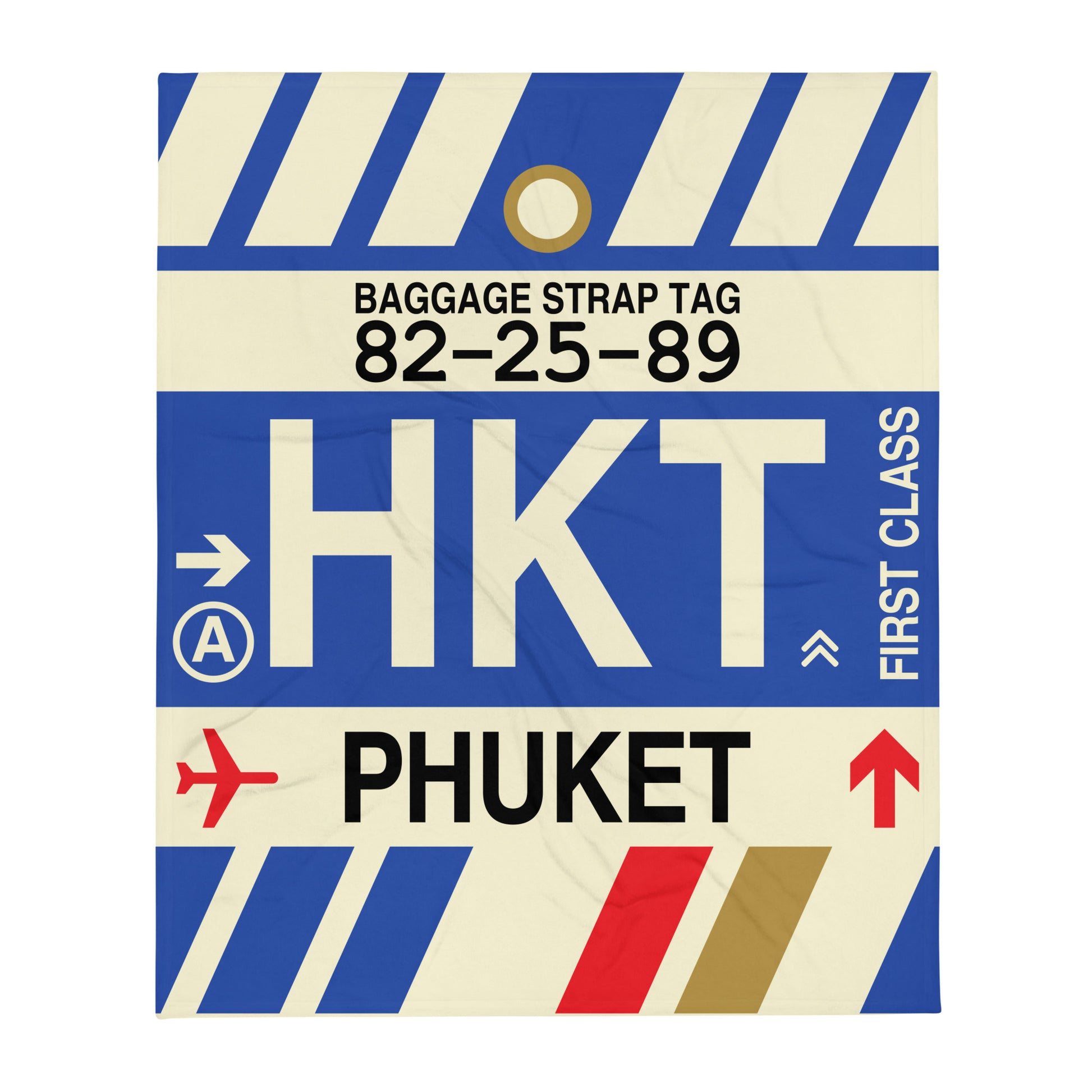 Travel Gift Throw Blanket • HKT Phuket Souvenir • YHM Designs - Image 01