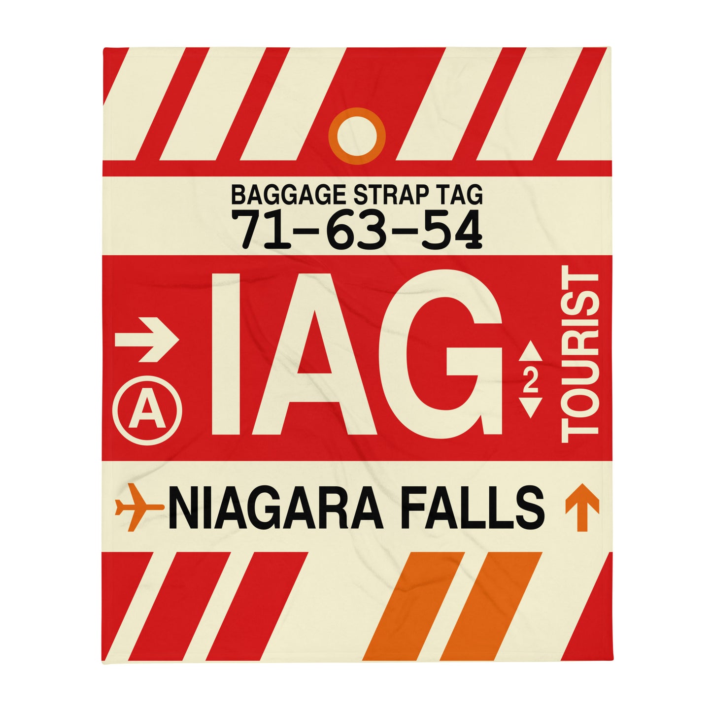 Travel Gift Throw Blanket • IAG Niagara Falls • YHM Designs - Image 01