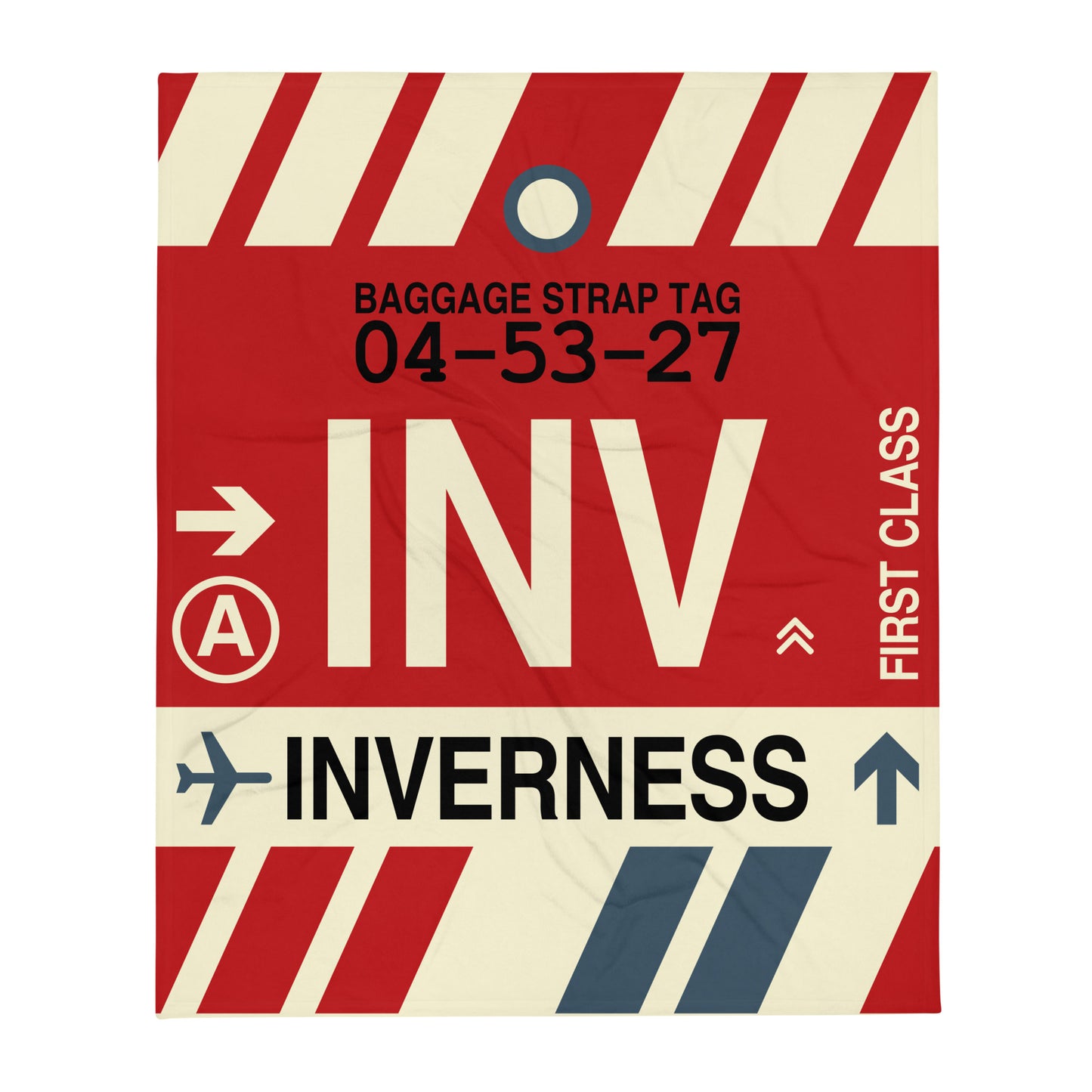 Travel Gift Throw Blanket • INV Inverness Souvenir • YHM Designs - Image 01