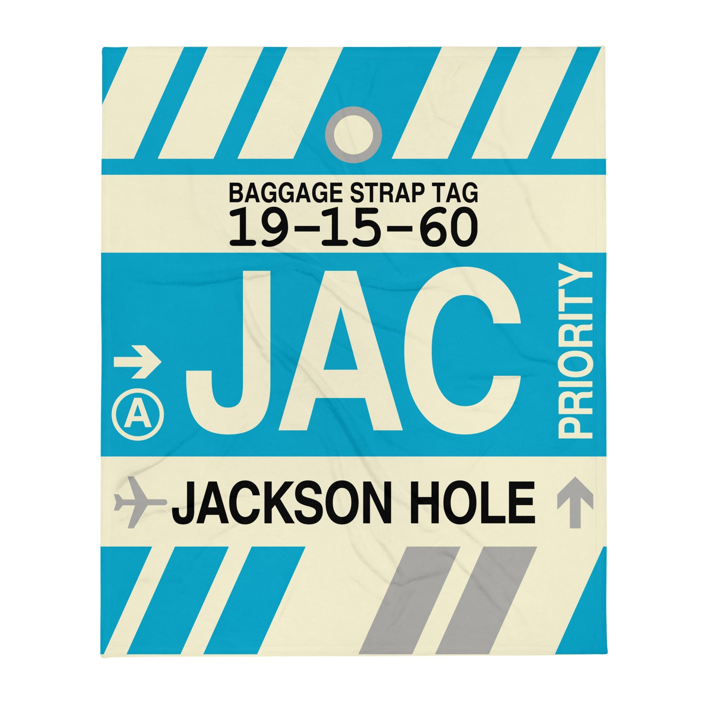 Travel Gift Throw Blanket • JAC Jackson Hole • YHM Designs - Image 01