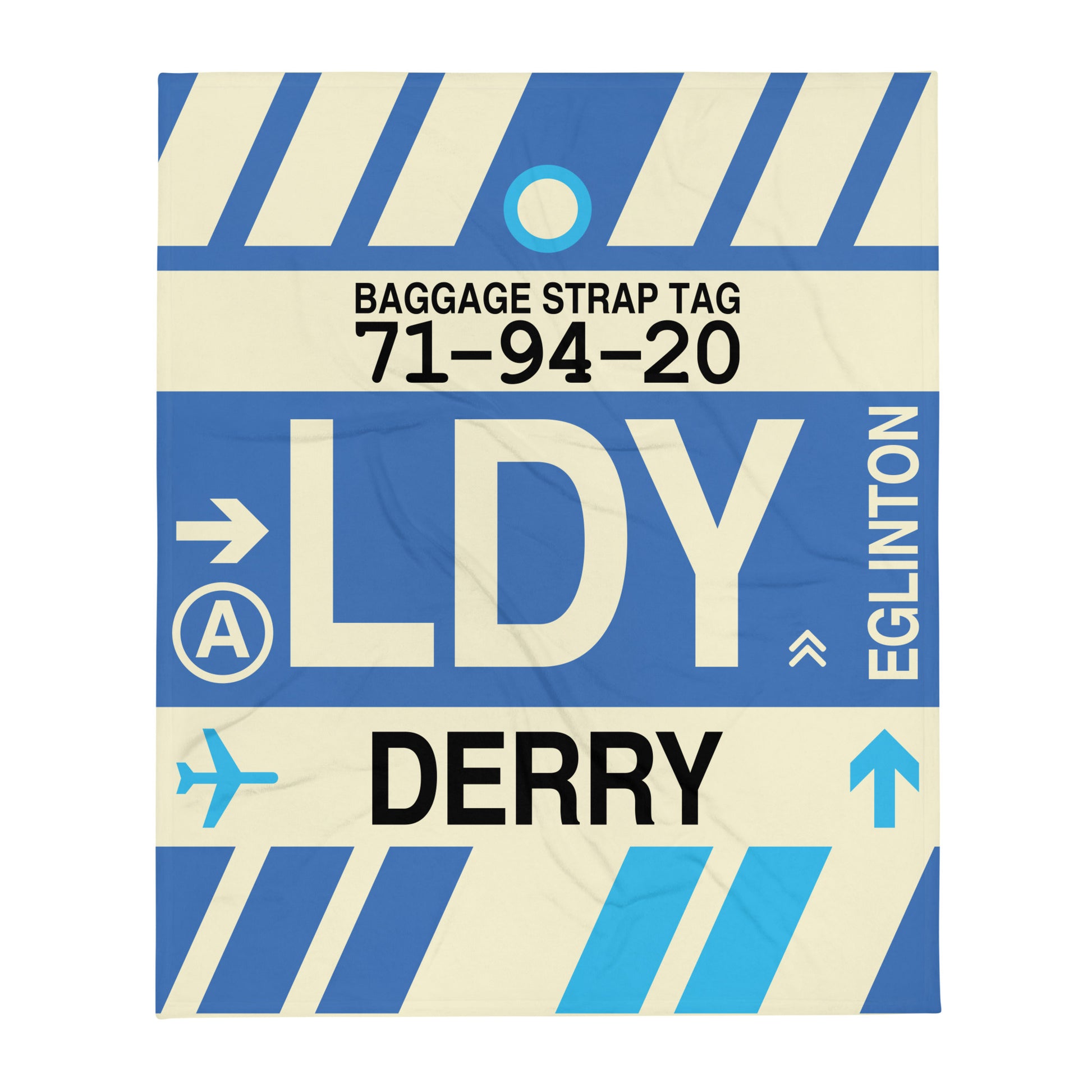 Travel Gift Throw Blanket • LDY Derry Souvenir • YHM Designs - Image 01