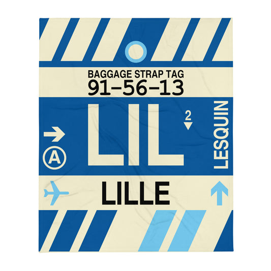 Travel Gift Throw Blanket • LIL Lille • YHM Designs - Image 01