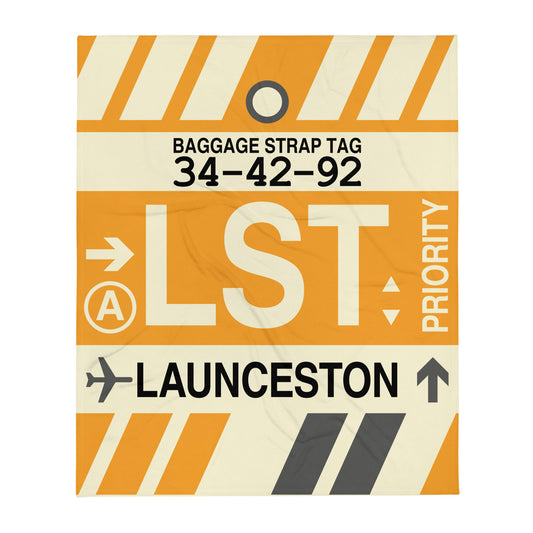 Travel Gift Throw Blanket • LST Launceston • YHM Designs - Image 01
