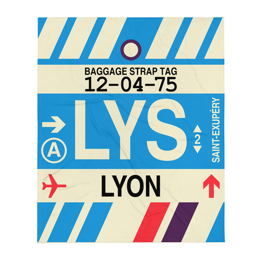 Travel Gift Throw Blanket • LYS Lyon • YHM Designs - Image 01