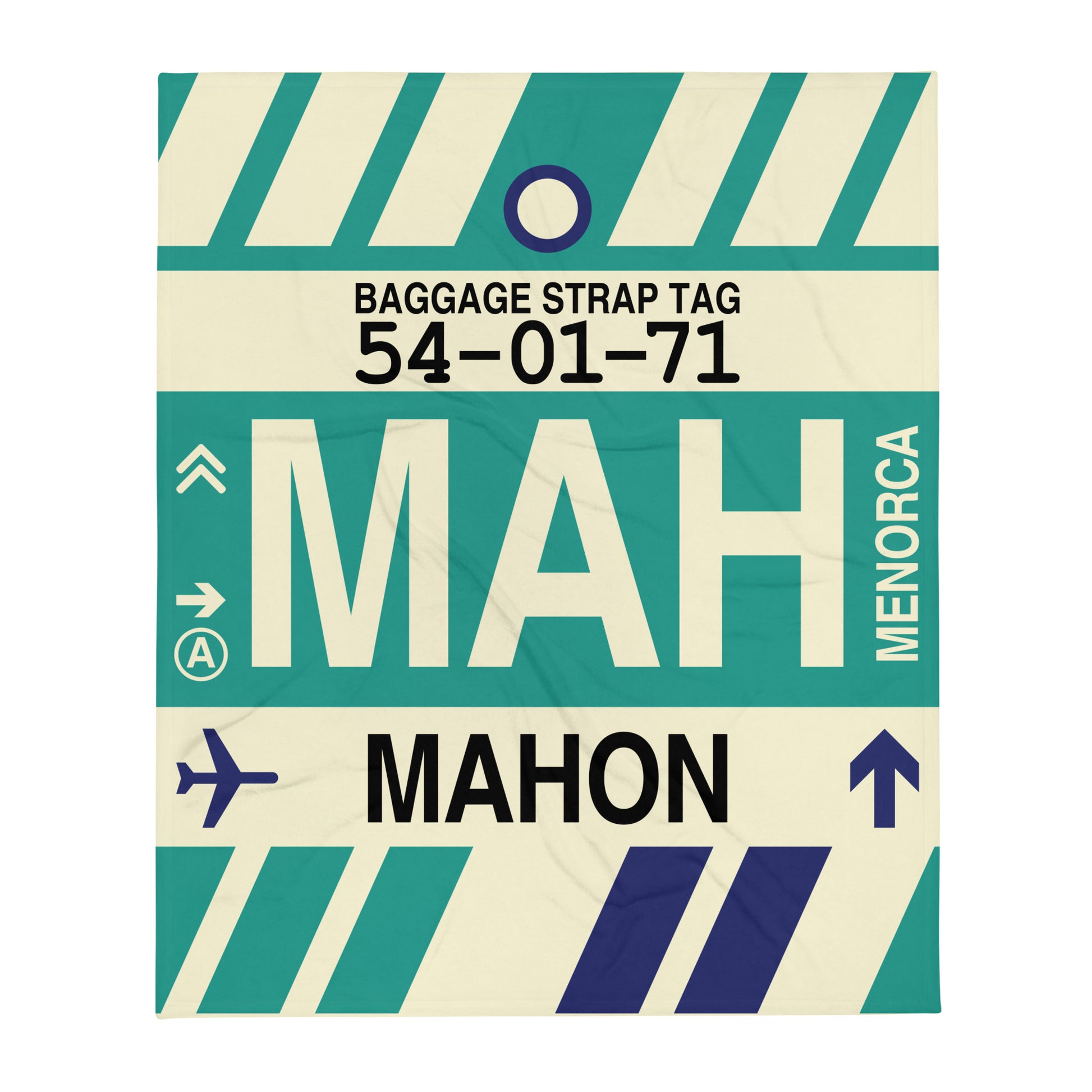 Travel Gift Throw Blanket • MAH Mahon Souvenir • YHM Designs - Image 01