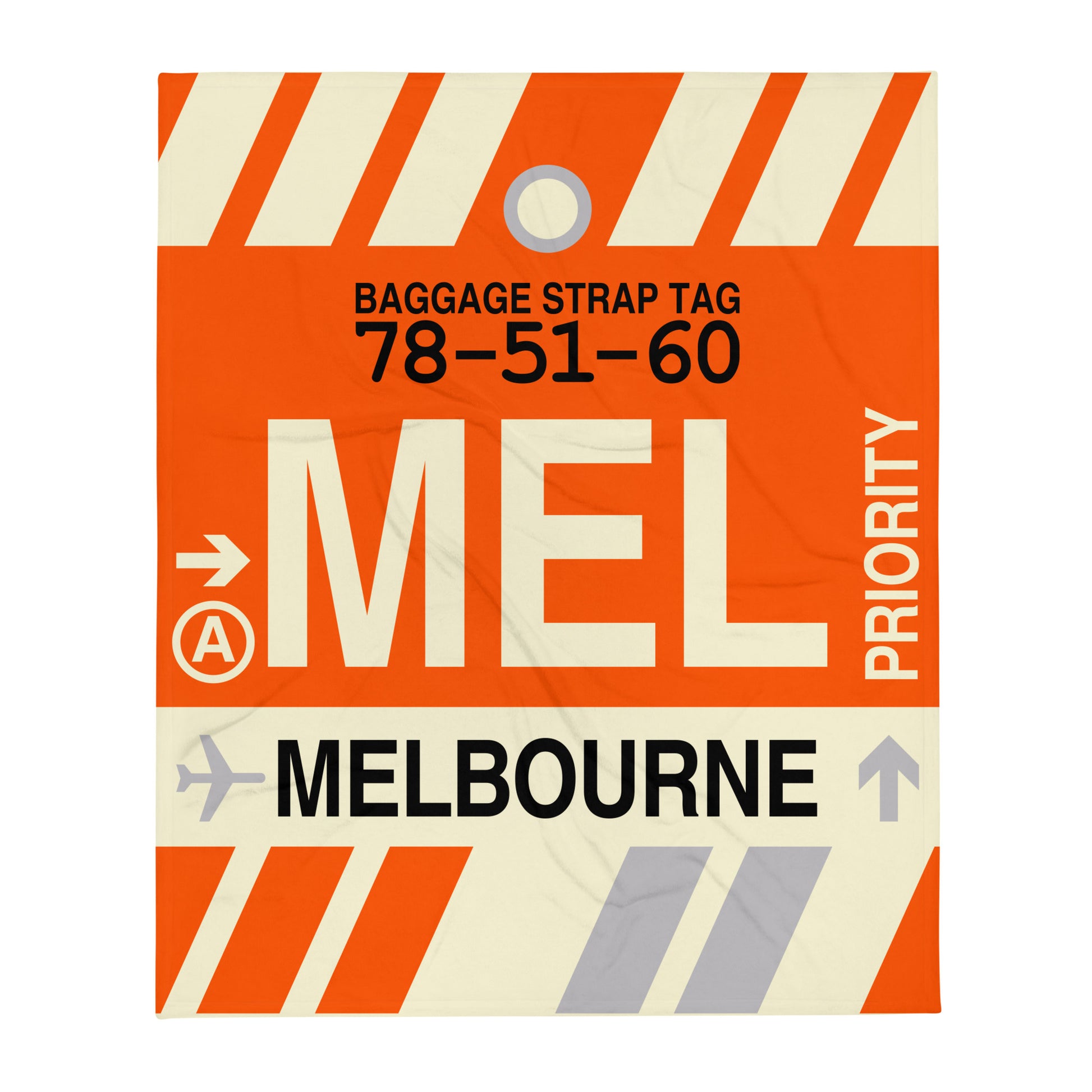 Travel Gift Throw Blanket • MEL Melbourne • YHM Designs - Image 01