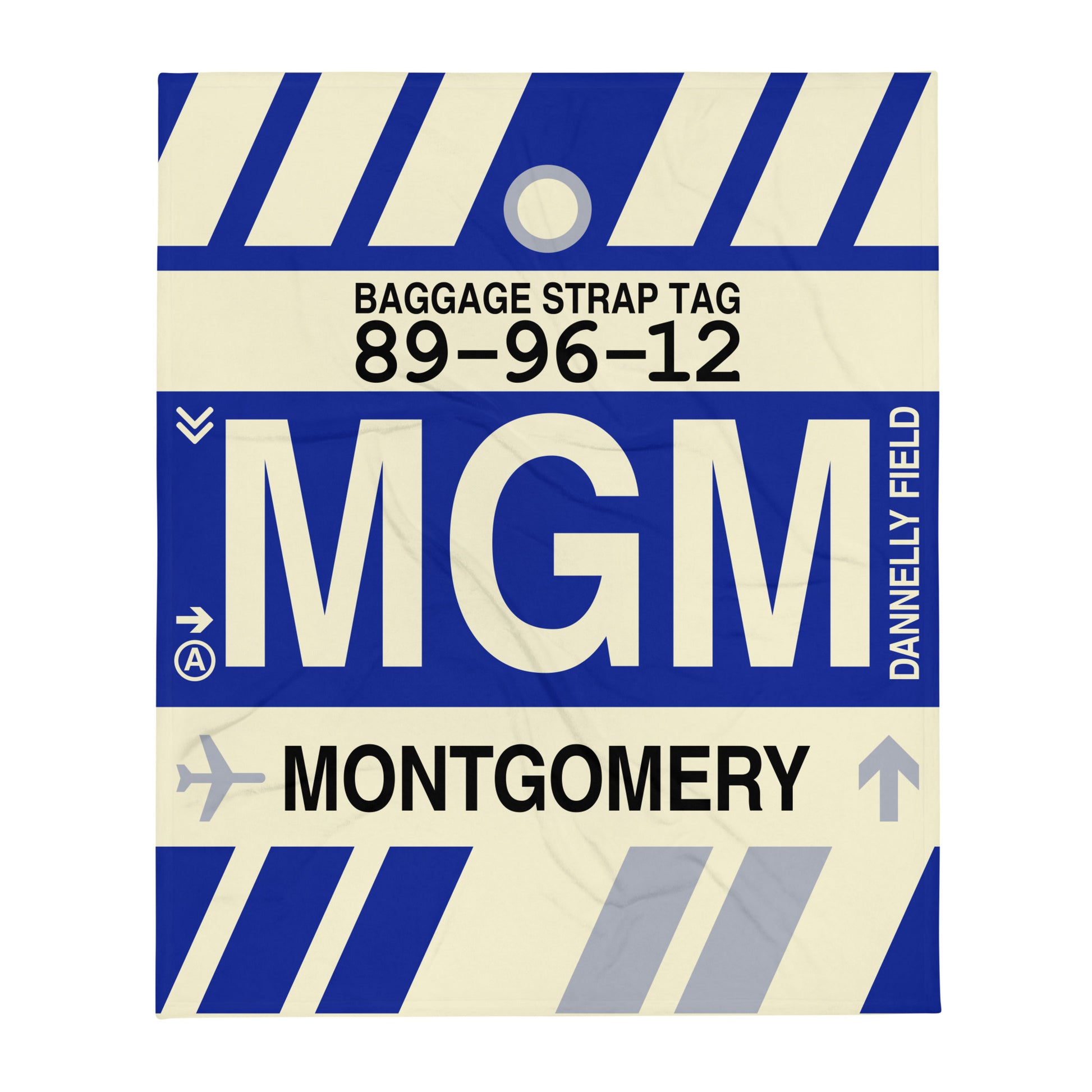 Travel Gift Throw Blanket • MGM Montgomery Souvenir • YHM Designs - Image 01